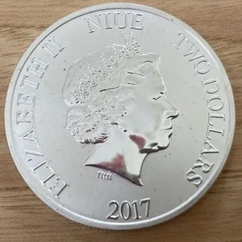 エリザベス女王 1ドル 銀貨ミッキーマウス蒸気船 | １オンス|99.9％の純銀