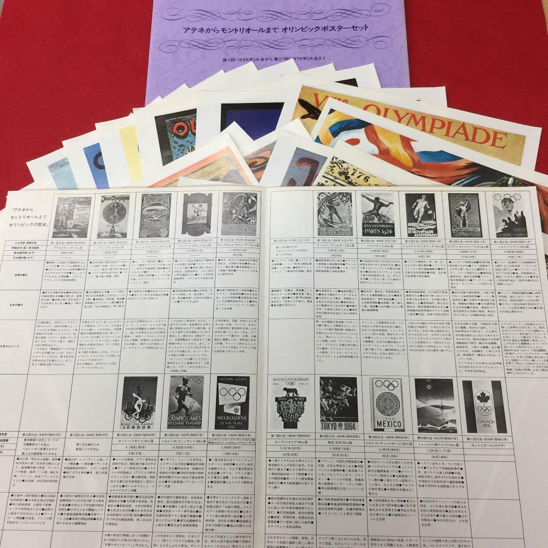 昭和レトロ　オリンピックポスターセット(アテネからモントリオールまで)18枚
