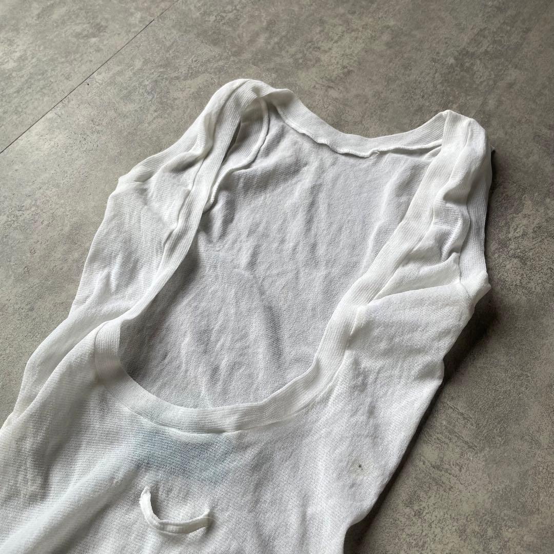 ゴルチエ　GAULTIER ノースリーブ シアー タンクトップ