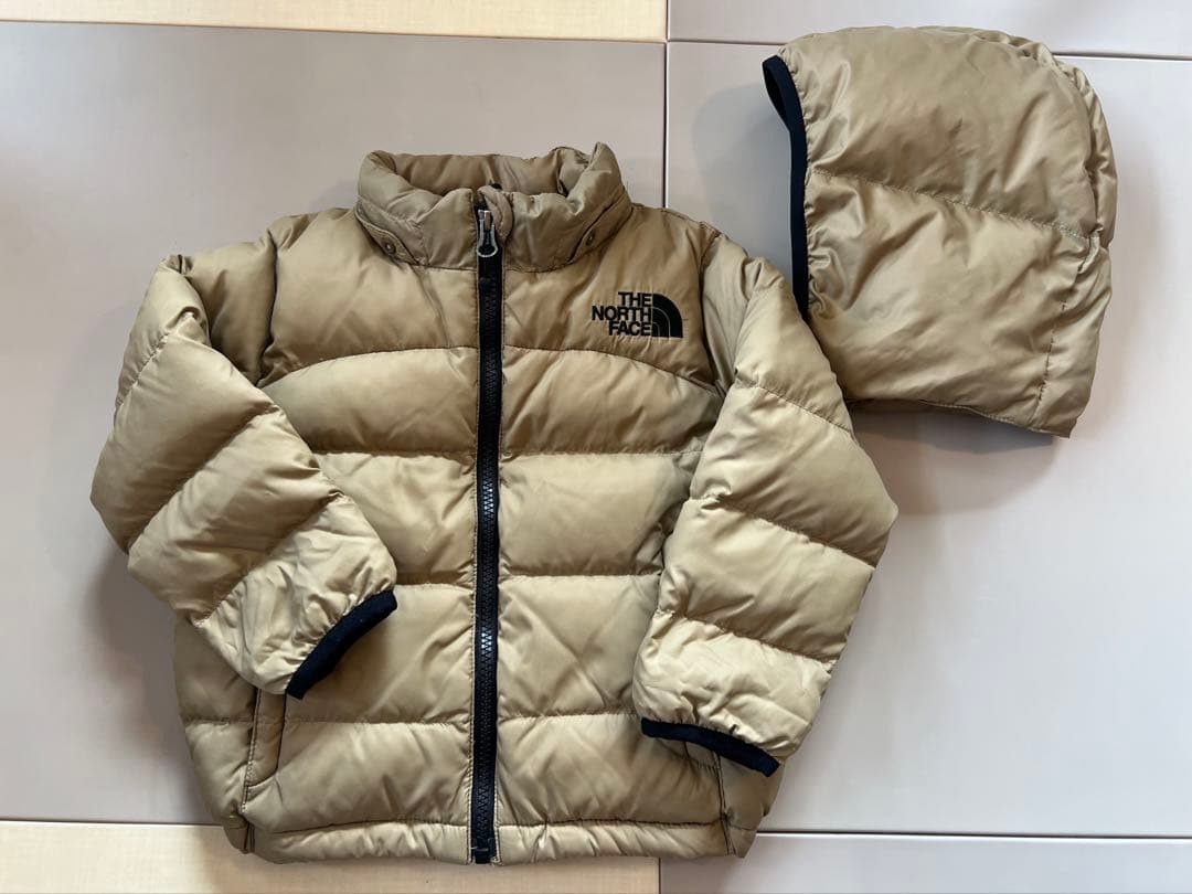 THE NORTH FACE ベージュ ダウンジャケット　90cm