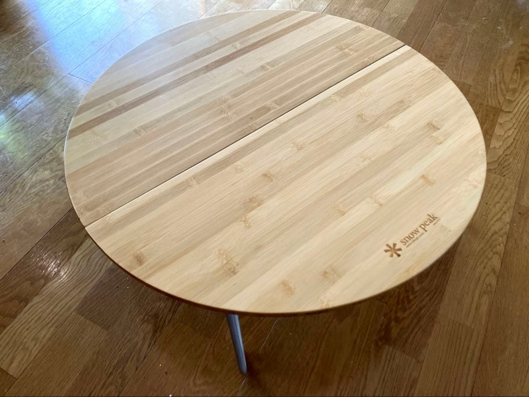 peak スノーピーク　ちゃぶ台　折りたたみテーブル snow peak（スノーピーク） ワンアクションちゃぶ台竹M 折りたたみ