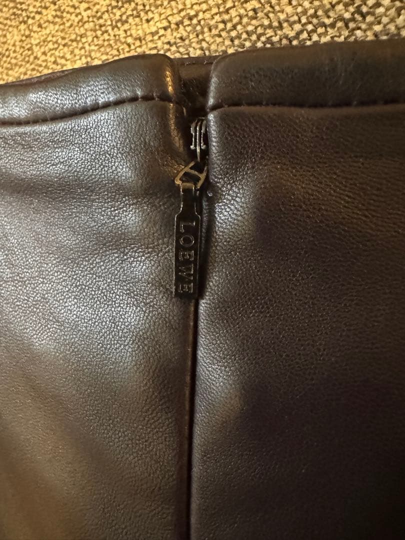 美品LOEWE ラムレザー スカート 36 ロエベ　jwanderson
