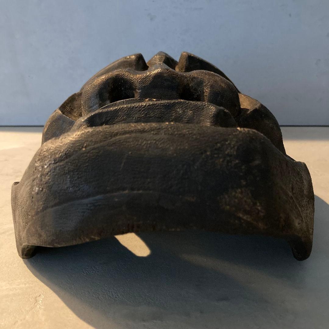 木彫りお面 鬼 魔除け面 竈神 カマド神 火難除け/盗難防止/家内安全/