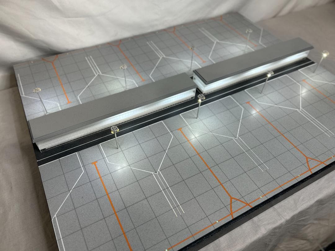 空港ジオラマ模型 DeltaGroove 1514 terminal 1/400