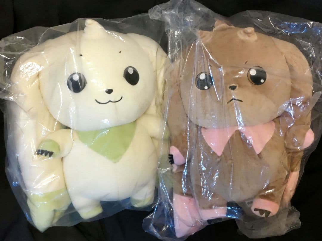 デジモン もちふわクッション テリアモン ロップモン ぬいぐるみ 三英