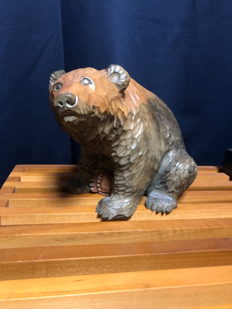 木彫りの熊 ② みきおさんのクマ 伊藤幹男 みきおさんの熊