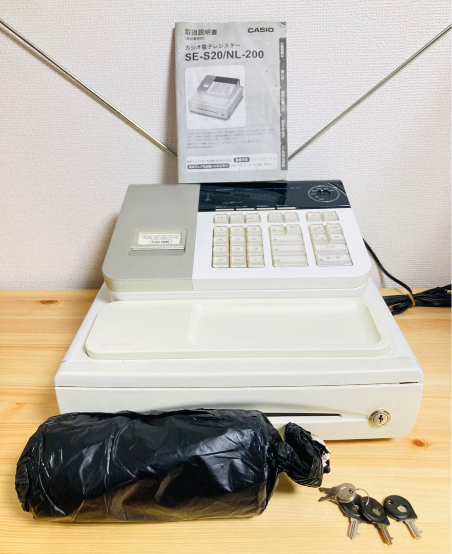 ☆良品！ CASIO レジスター 8部門 小型ドロア SE-S30-WE カシオ カシオ