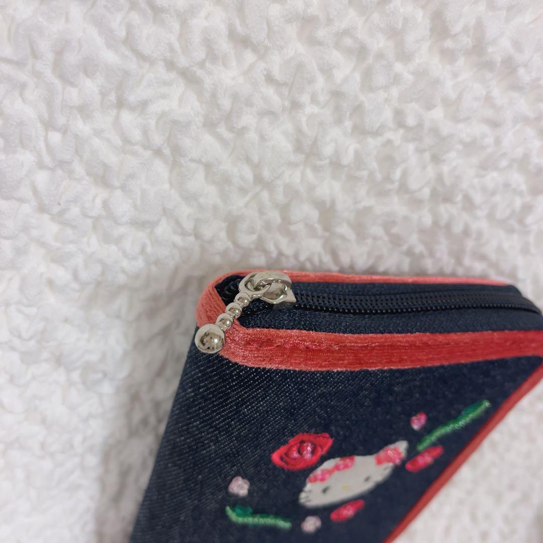 希少　ハローキティ　キティちゃん　サンリオ　デニム　手帳　ケース　ポーチ　未使用