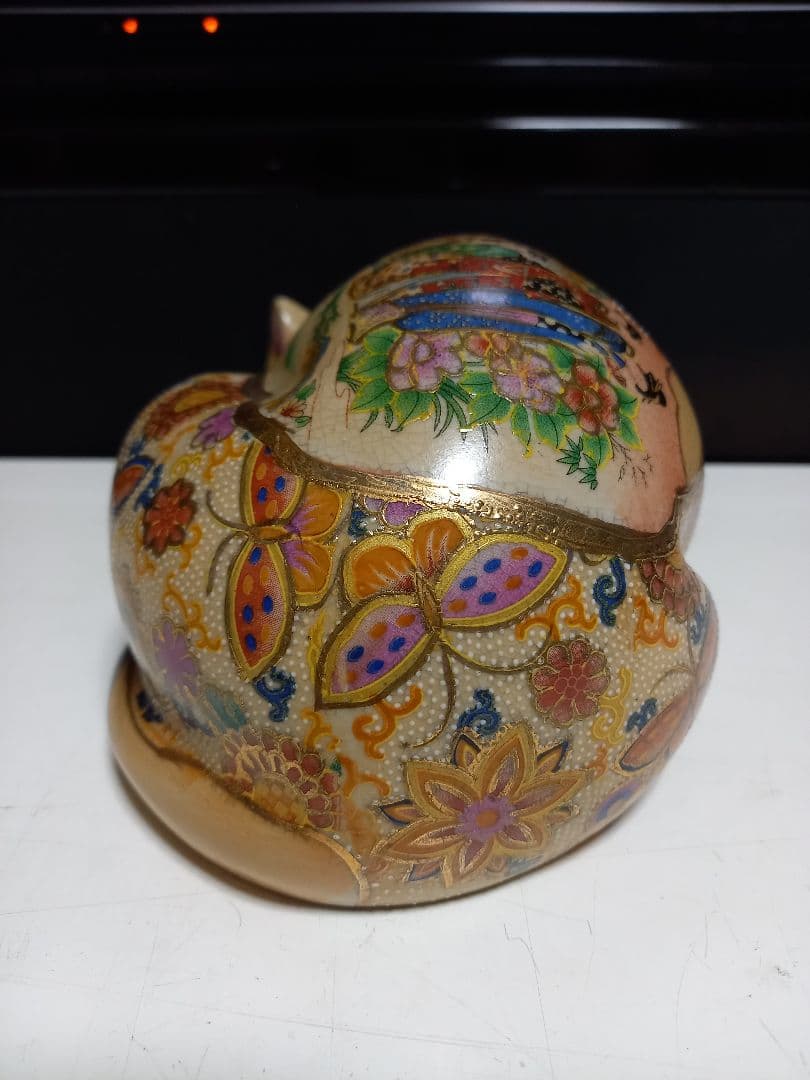 薩摩焼 眠り猫 浮世絵 美人画 古美色 大き目 サイズ 美品 - メルカリ