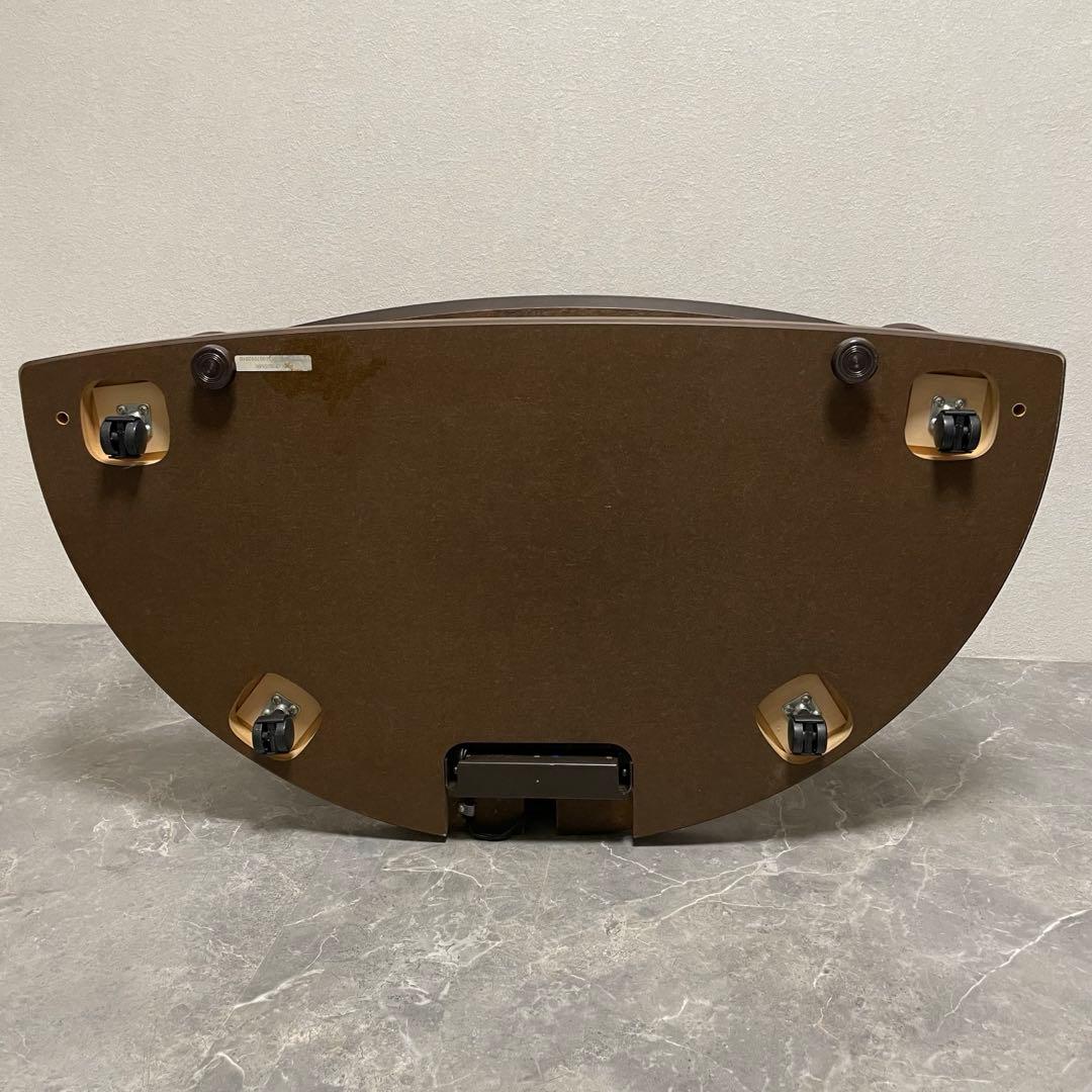 カリモク TVボード QUシリーズ 半円形 コーナー型 ガラス棚 廃盤品