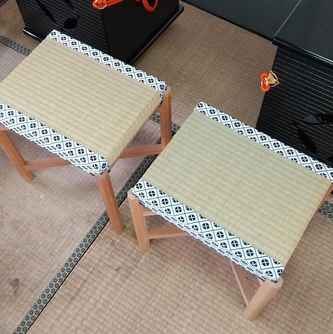 茶道具 御園棚 立礼棚 裏千家 淡々斎好写 丸炉 電熱器 畳み椅子