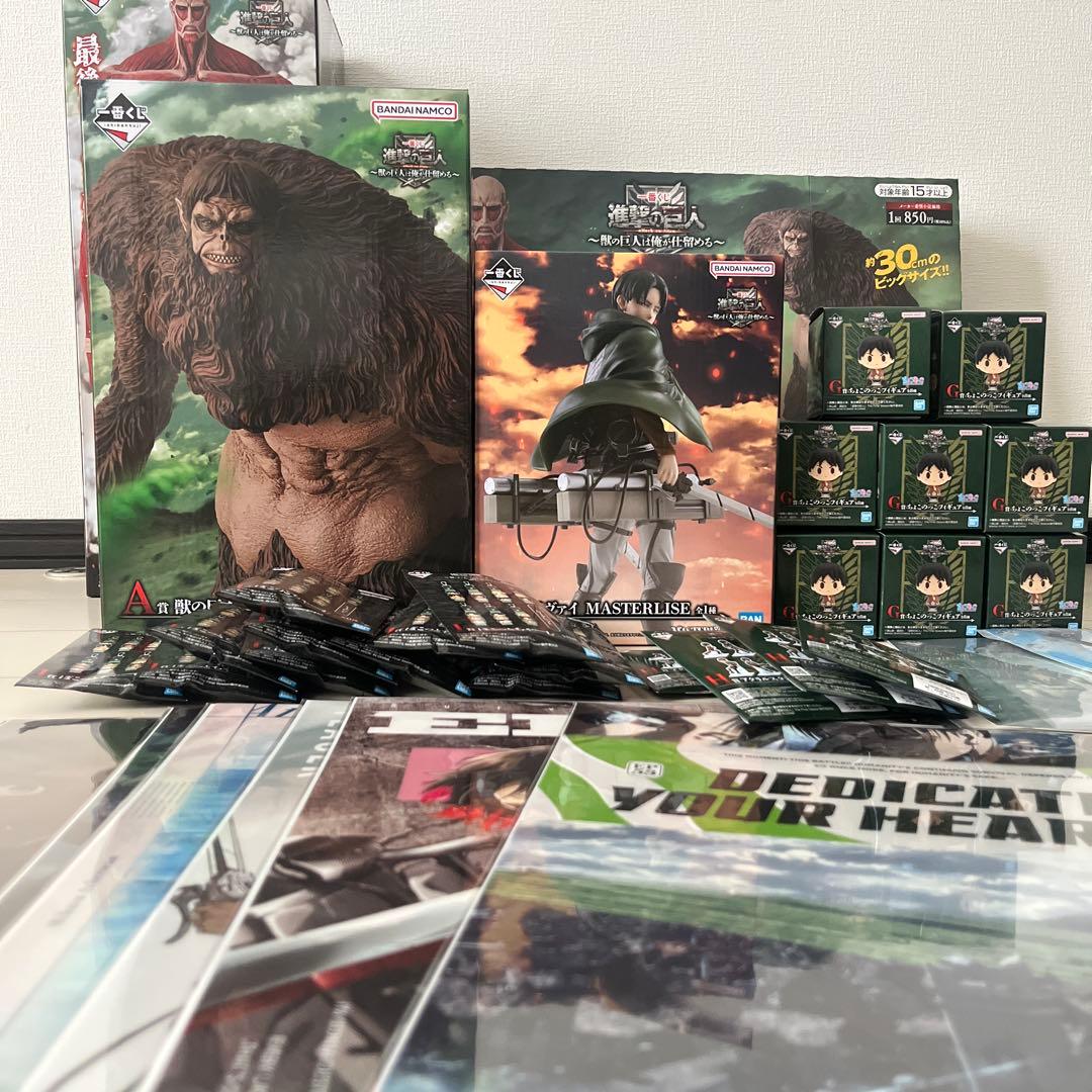 一番くじ進撃の巨人ラストワン賞 A賞 B賞フィギュアコンプ 下位賞多数 一番くじ 進撃の巨人 A賞 B賞 ラストワン 進撃の巨人一