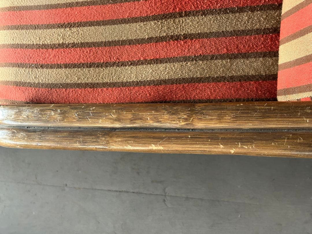 ラタン　ソファセット　籐　ミッドセンチュリー