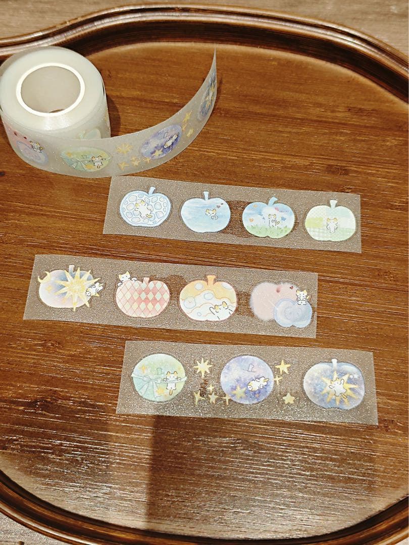 海外マスキングテープ巻売り 苹果世界ねこ アニマル 人物マスキング