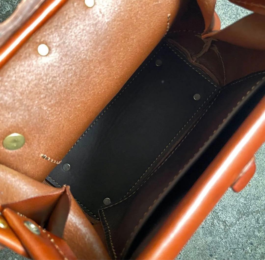 HERZ ヘルツ レザー 口枠 2wayバッグ