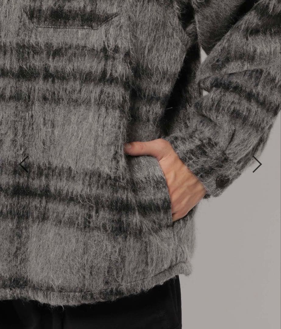 新品タグ付き　nico and… シャギーチェックCPOジャケット