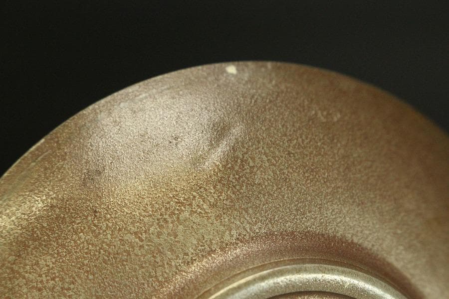 煎茶 錫茶托 四君子紋 円形 二種 十件 まとめて(A874)