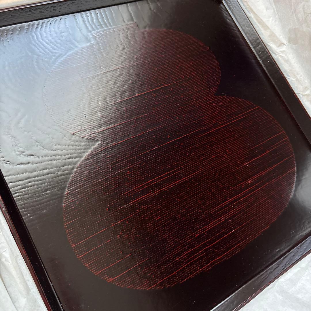 漆器　曙　隈切ひさご膳　二枚セット