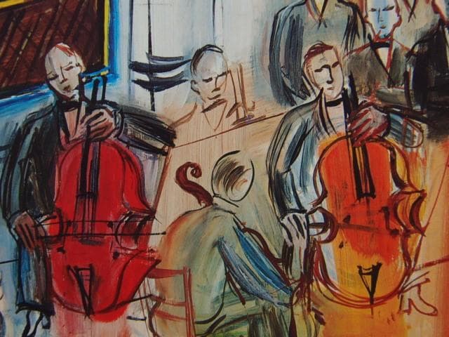Raoul Dufy、ラウル・デュフィ【Quintette】超希少画・海外レゾネ