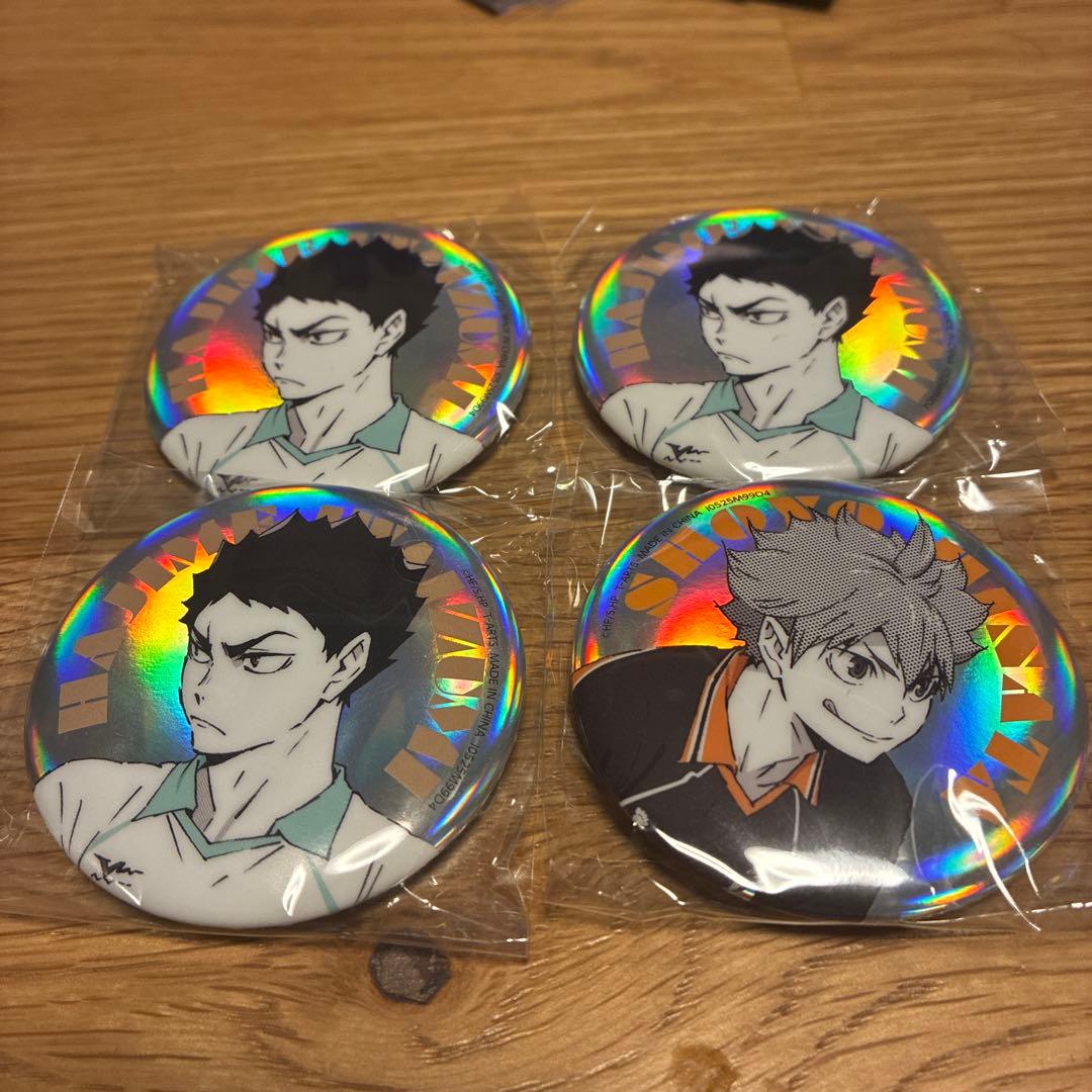 ハイキュー 缶バッジ 岩泉 日向 4点 - メルカリ