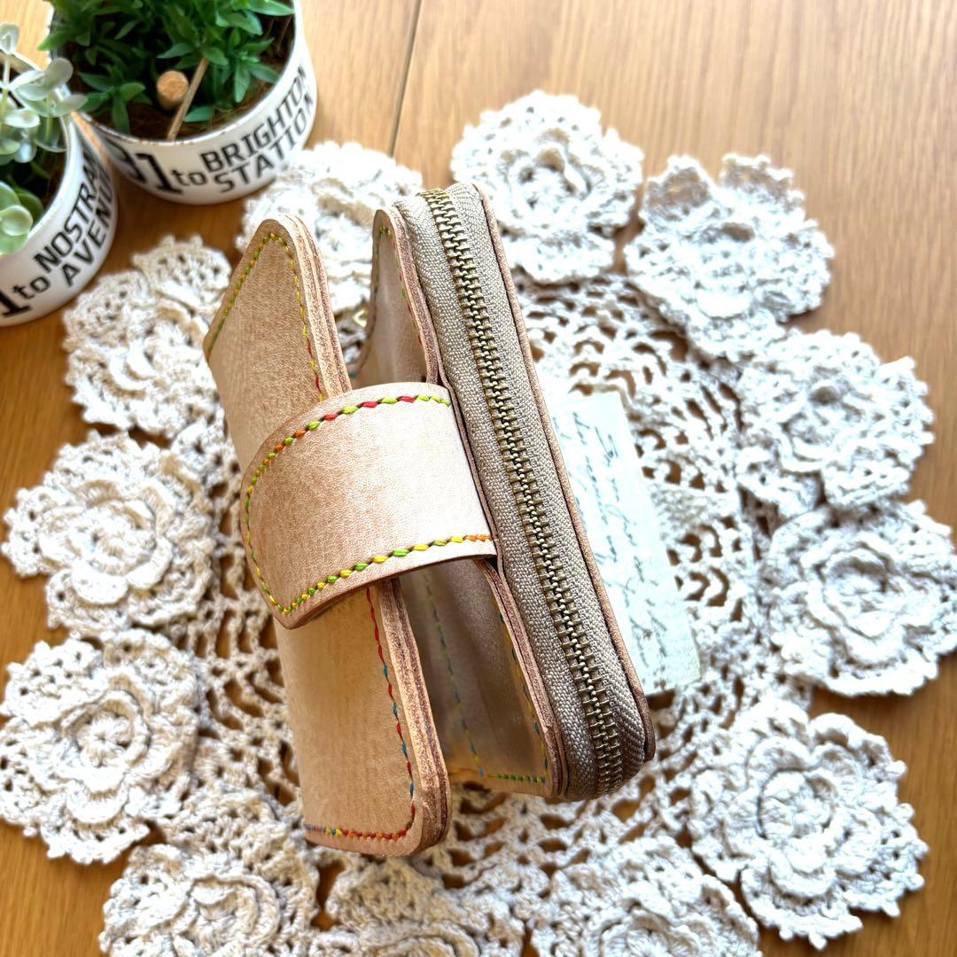 marinページ★ お財布一体型システム手帳　ミニ6 牛革　コンパクト財布