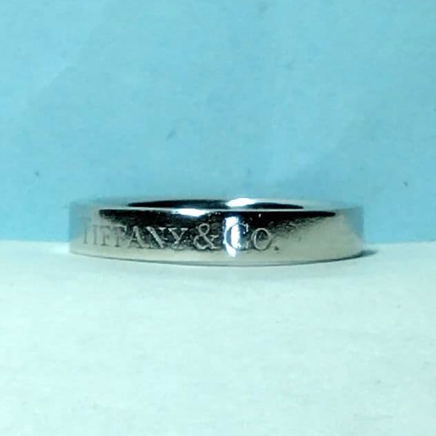 ティファニーフラットバンドリング　プラチナ950 6.5号　新品仕上げ。