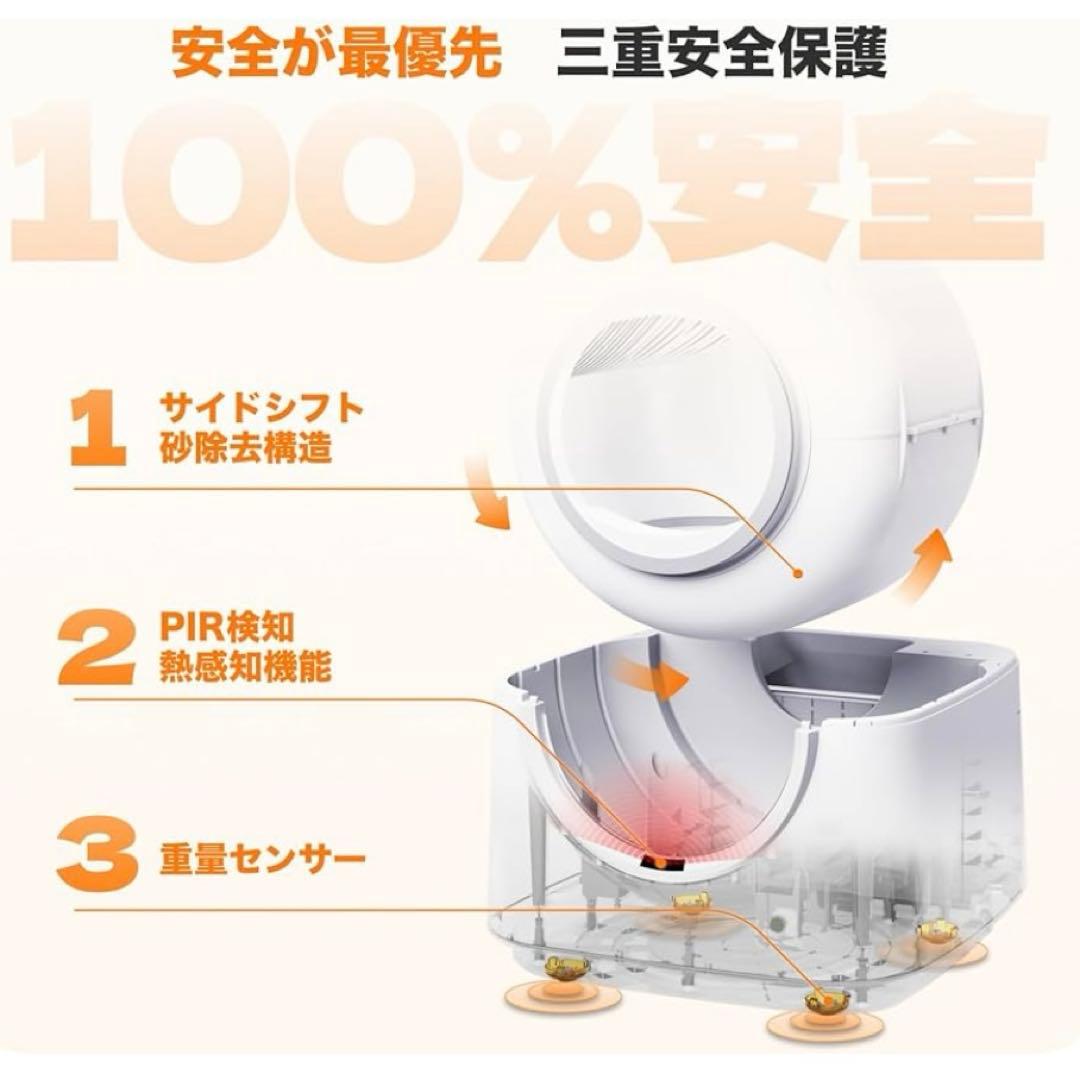 HHOLOVE 全自動猫トイレ AI搭載 ダブル脱臭 HHOLOVE全自動猫トイレ AI搭載