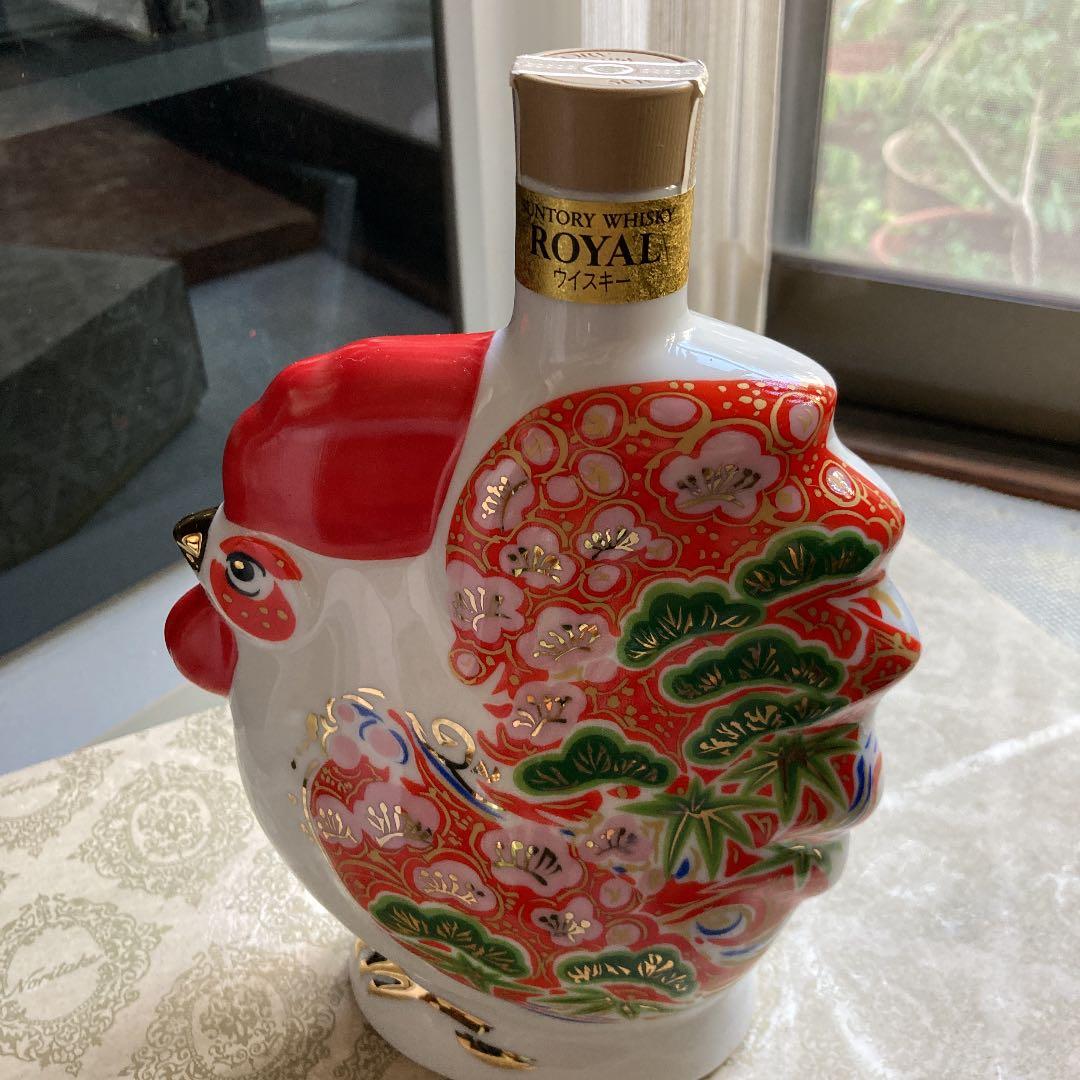 サントリー ローヤル 干支 酉 未開栓】干支 酉 鶏型 陶器 ウイスキー