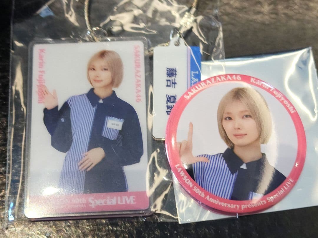 藤吉夏鈴】缶バッジ&アクリルキーホルダー (LAWSON LIVE 櫻坂46