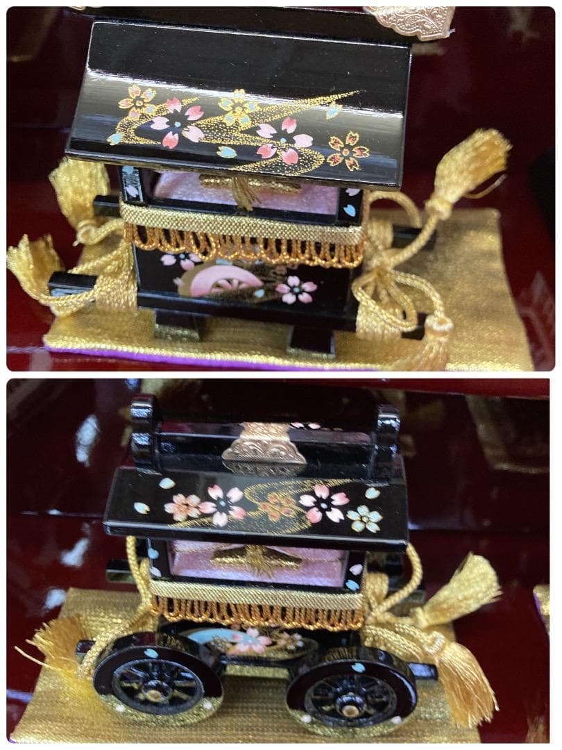 専用ページ　D1 　三段飾り 　高級金彩衣装　巾71㎝位　ひな祭り三段　三段