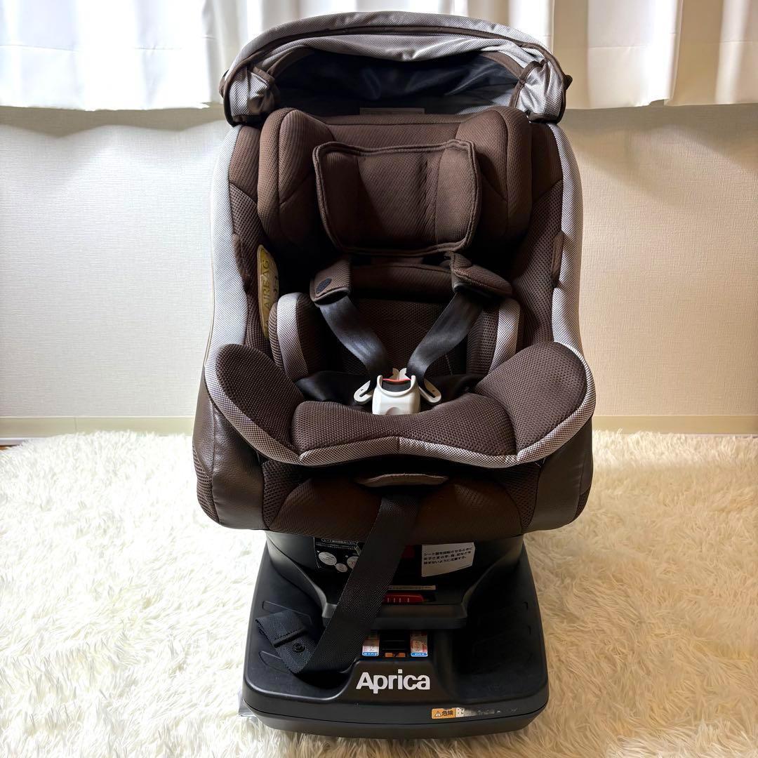 確認用95cm-美品✨Aprica チャイルドシート クルリラ ISOFIX 新生児 高級色