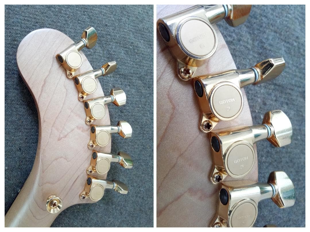 フェルナンデス ZO-3ギター レッド×ゴールドパーツ