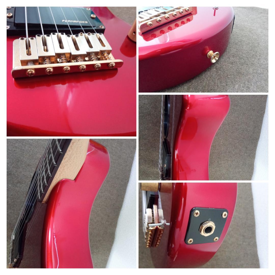 フェルナンデス ZO-3ギター レッド×ゴールドパーツ
