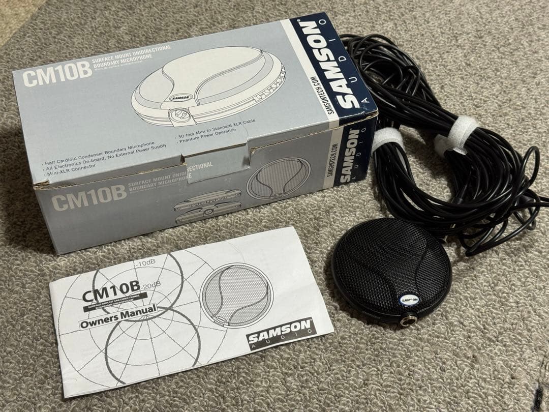 SAMSON CM10B バウンダリーマイク ケーブル付