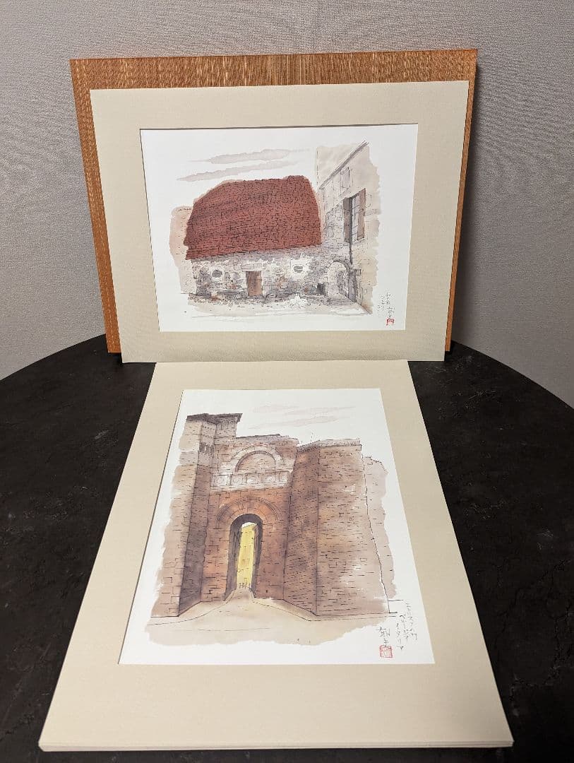 平山郁夫素描集［悠久の旅］日本経済新聞社 額付き G103943837