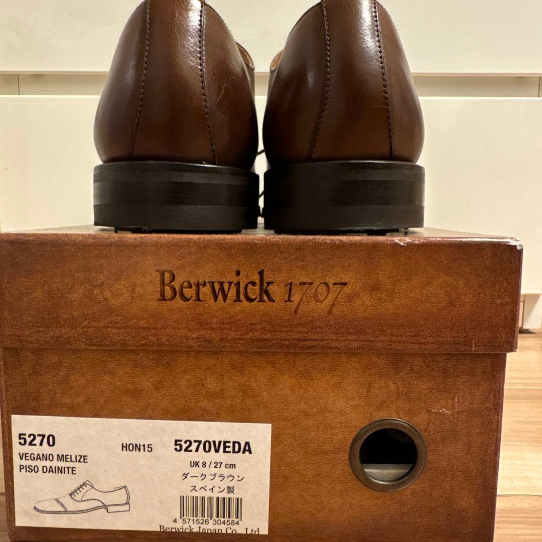 【Berwick】27.0cm(UK8)ビジネスシューズ 革靴 バーウィック