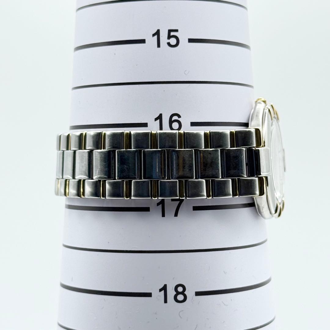 ✨新品電池・稼働✨サンローラン 腕時計 クォーツ ラウンド コンビ 3針時計