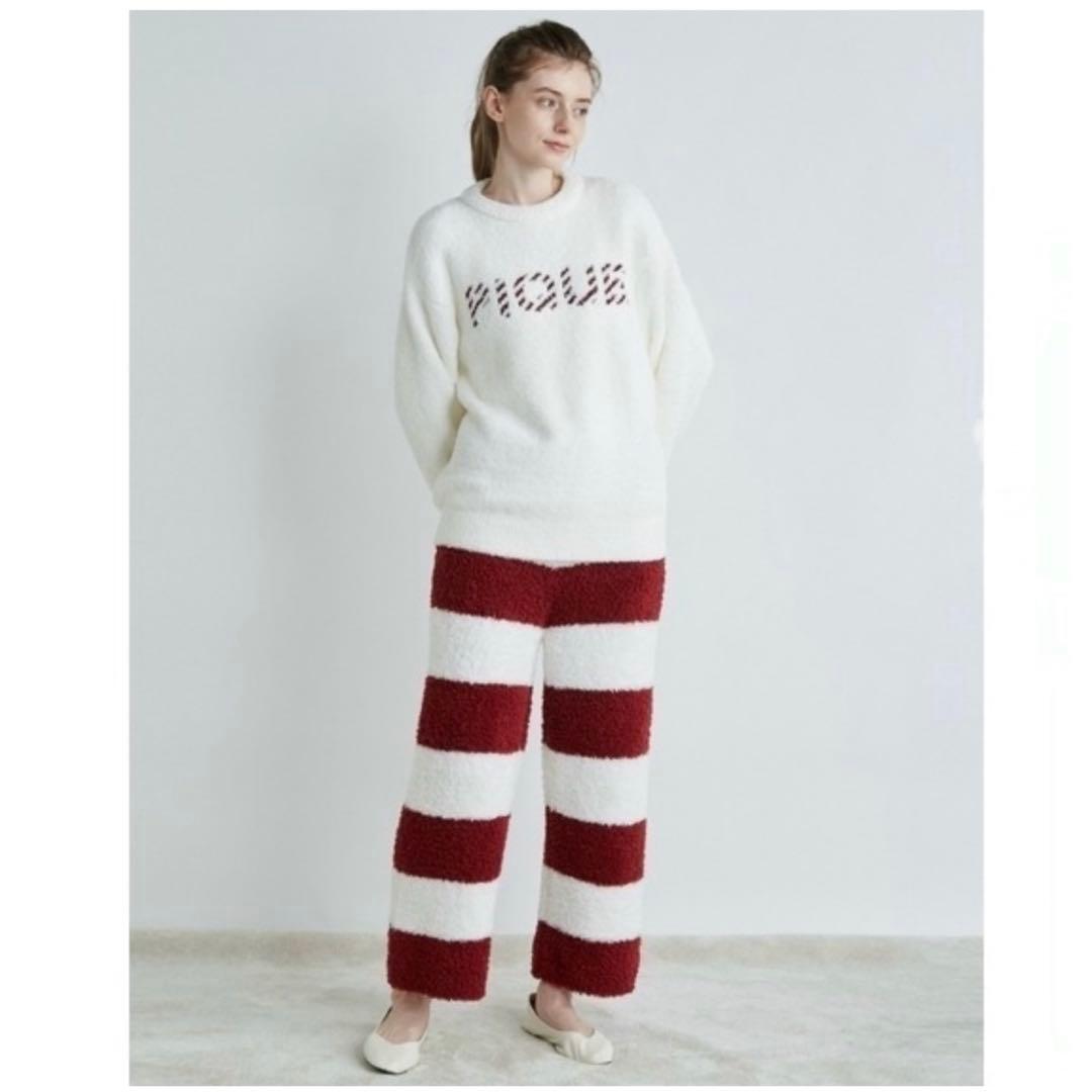 n*u様 【Xmas限定】ジェラピケ ロゴジャガードプルオーバー＆2ボーダーロン