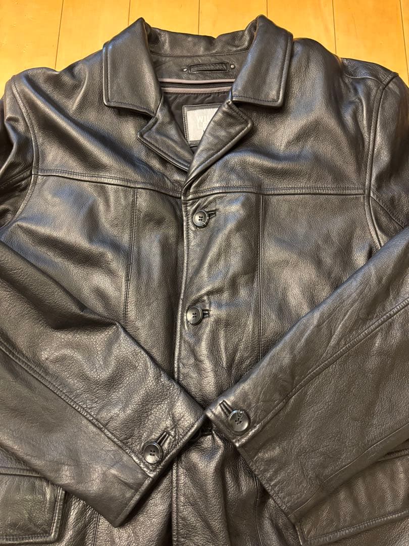 WILSONS LEATHER M.JULIAN ブラックレザーコート L