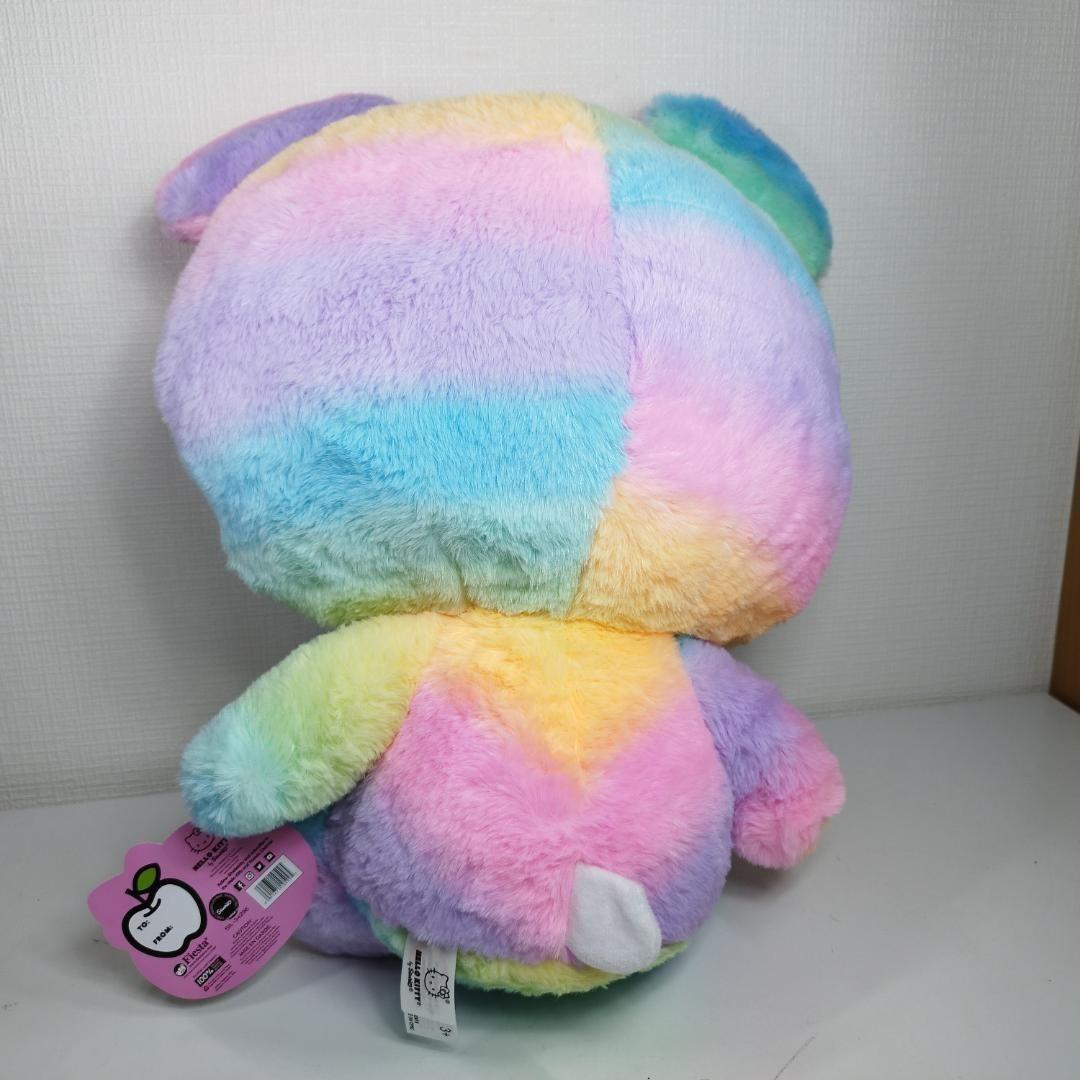 ⭐️特大 ハローキティ レインボー シャーベット 17.5 ぬいぐるみ hS8T