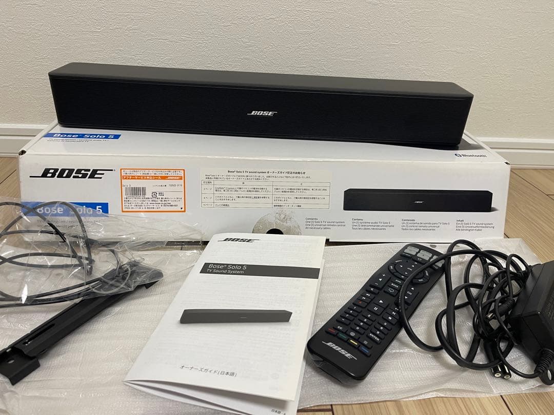 Bose Solo 5 スピーカー Amazon.com: BOSE Solo 5 TV Soundbar Sound System Sleek Slim Design