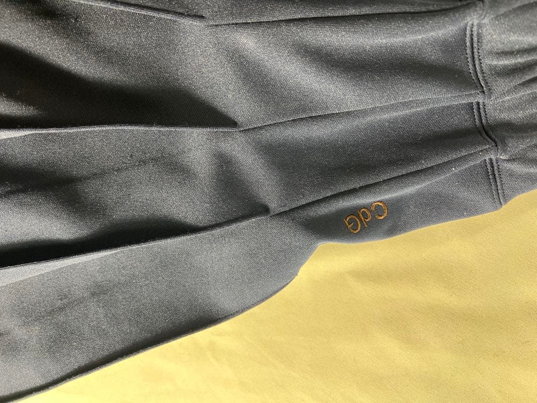 コムデギャルソン ジャージ プリーツ スカート ネイビー