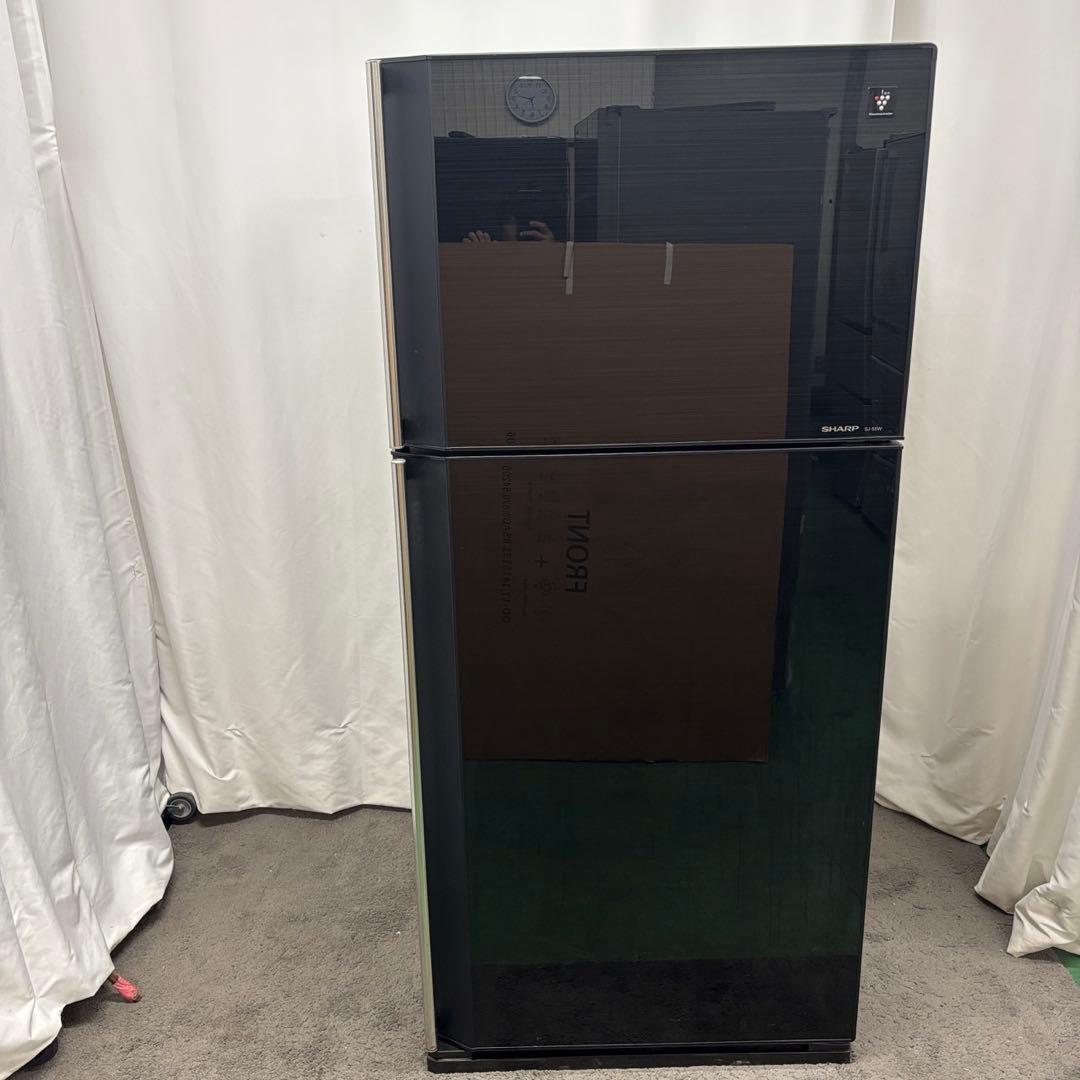 5　SHARP　冷蔵庫　500-600ℓ　大容量　黒　右開き　設置無料　安い‼️