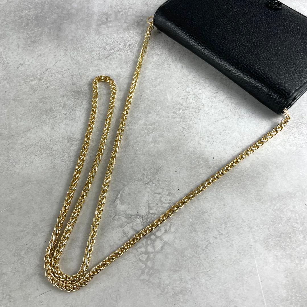 入手困難✨ GUCCI グッチ チェーンショルダー ウォレット ブラック