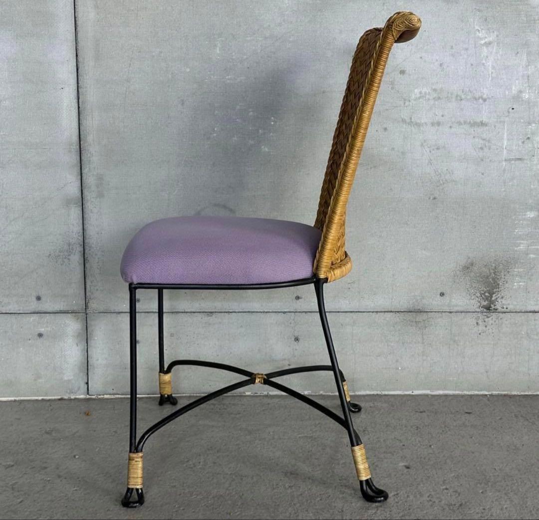 ✦レトロモダンの香り漂う✦ 《Oliver製 アイアンチェア》無骨×上品な佇まい