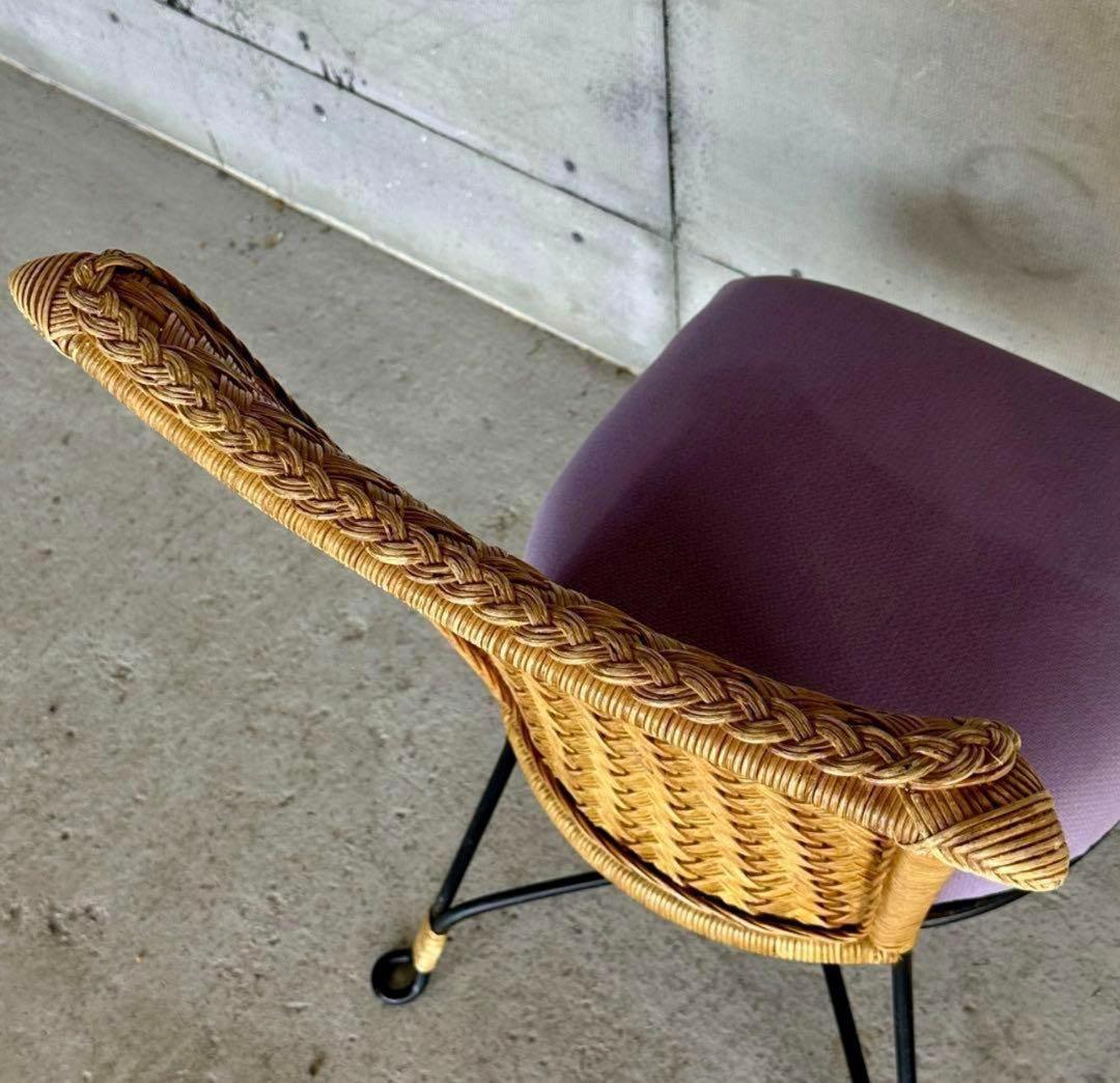 ✦レトロモダンの香り漂う✦ 《Oliver製 アイアンチェア》無骨×上品な佇まい