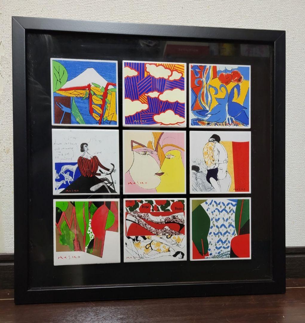 池田 満寿夫 エロスの作家 陶製コースター額 #陶製コースター額 池田 満寿夫 エロスの作家 陶製コースター額 #陶製コースター額