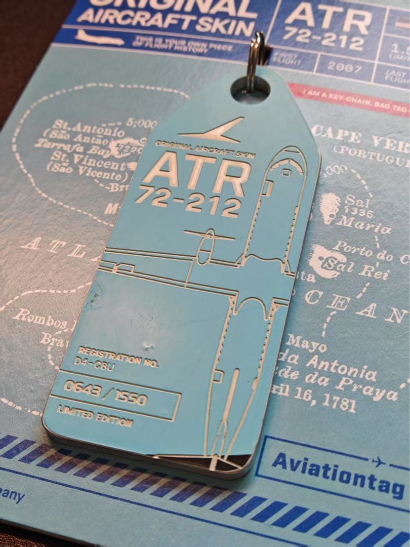 カーボベルデ航空 Aviationtag ATR-72 ぶ厚い コンビ色