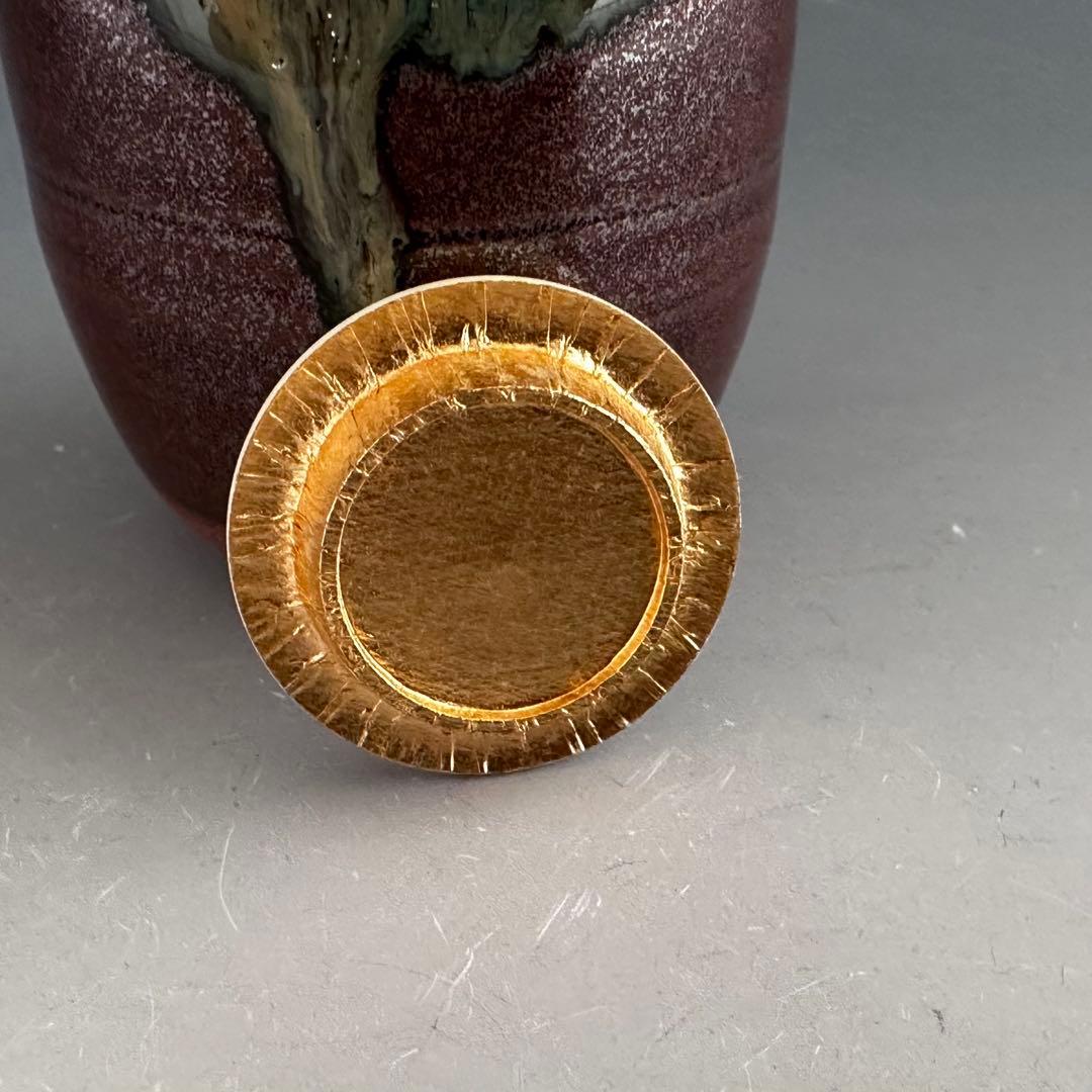 茶道具 肩付 茶入 濃茶器 宮川香雲 共箱 京焼 仕服付