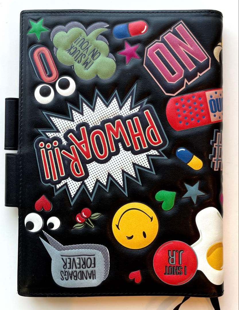 ◇Anya Hindmarch◇A5 オールオーバーステッカー 手帳カバー